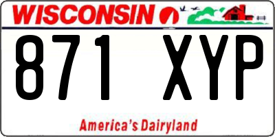 WI license plate 871XYP