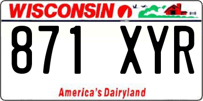 WI license plate 871XYR