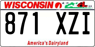 WI license plate 871XZI