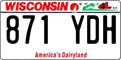 WI license plate 871YDH