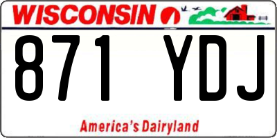 WI license plate 871YDJ