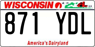 WI license plate 871YDL