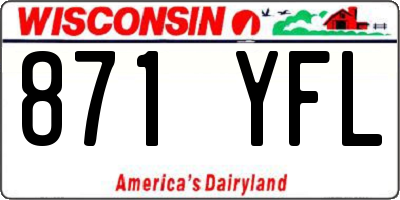 WI license plate 871YFL