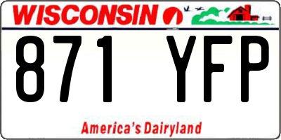 WI license plate 871YFP