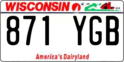 WI license plate 871YGB