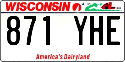 WI license plate 871YHE
