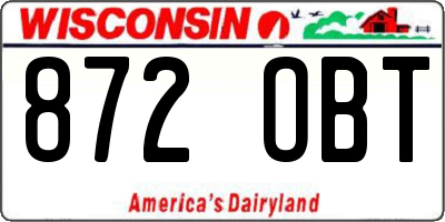 WI license plate 872OBT