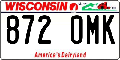 WI license plate 872OMK