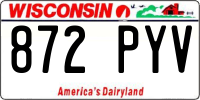 WI license plate 872PYV