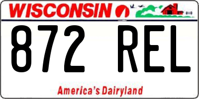 WI license plate 872REL