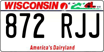 WI license plate 872RJJ