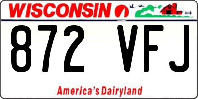 WI license plate 872VFJ