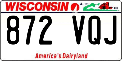 WI license plate 872VQJ