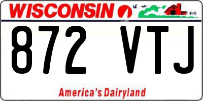 WI license plate 872VTJ