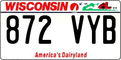 WI license plate 872VYB