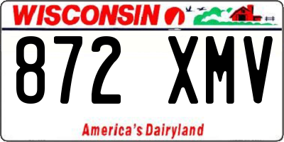 WI license plate 872XMV
