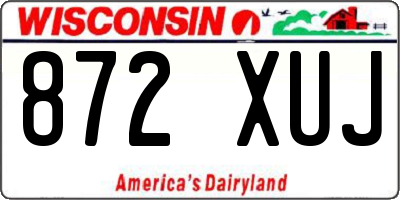 WI license plate 872XUJ