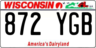 WI license plate 872YGB