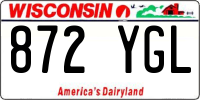 WI license plate 872YGL