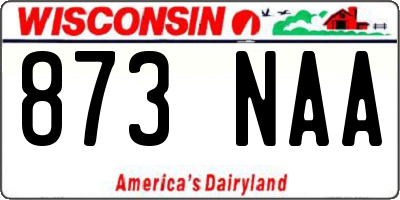 WI license plate 873NAA