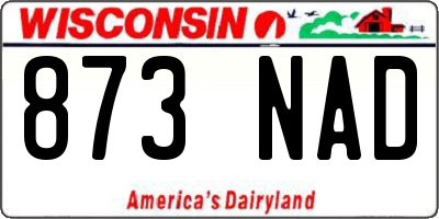 WI license plate 873NAD