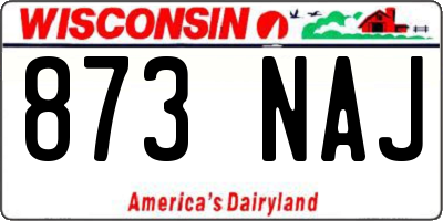 WI license plate 873NAJ