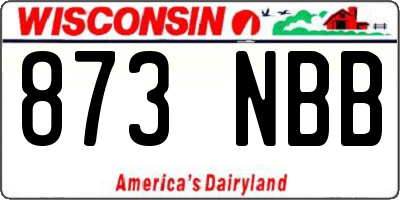 WI license plate 873NBB