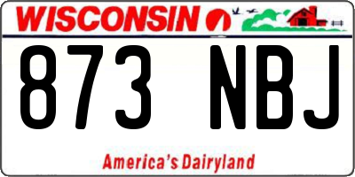 WI license plate 873NBJ