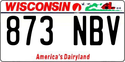 WI license plate 873NBV