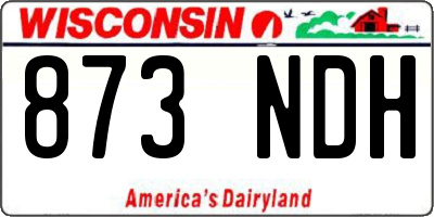 WI license plate 873NDH