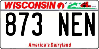 WI license plate 873NEN