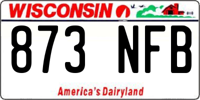 WI license plate 873NFB
