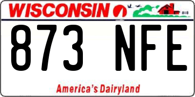 WI license plate 873NFE