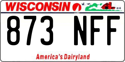 WI license plate 873NFF