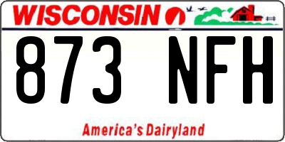 WI license plate 873NFH