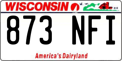 WI license plate 873NFI
