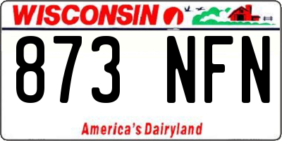 WI license plate 873NFN
