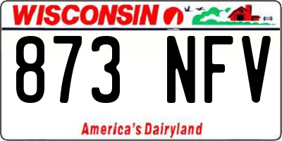 WI license plate 873NFV