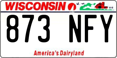 WI license plate 873NFY