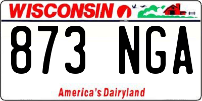 WI license plate 873NGA