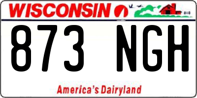 WI license plate 873NGH