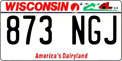 WI license plate 873NGJ