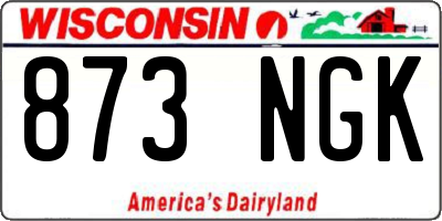 WI license plate 873NGK
