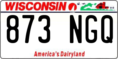 WI license plate 873NGQ