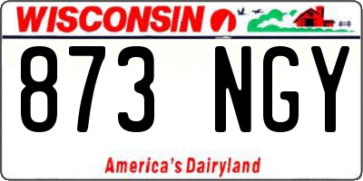 WI license plate 873NGY