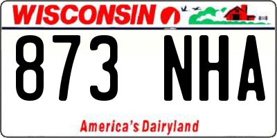 WI license plate 873NHA