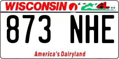 WI license plate 873NHE