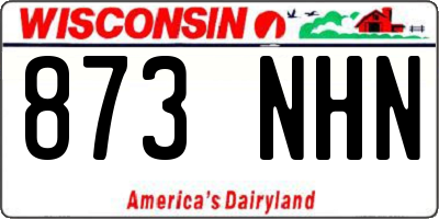 WI license plate 873NHN