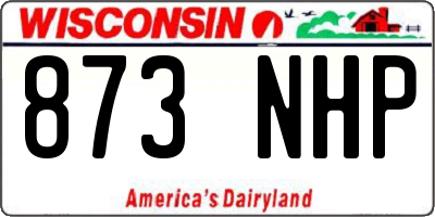 WI license plate 873NHP