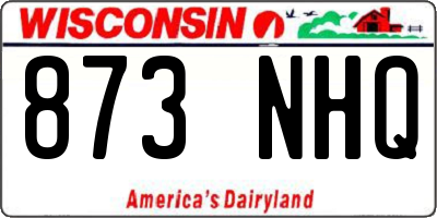 WI license plate 873NHQ